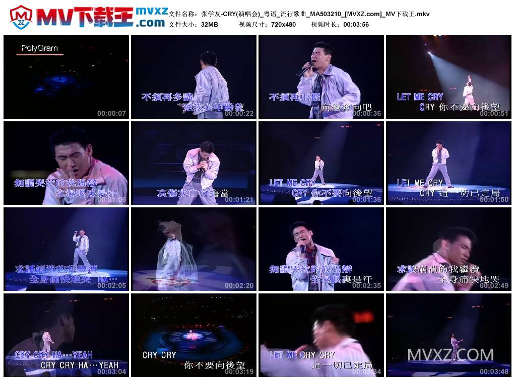 张学友-CRY(演唱会)_粤语_流行歌曲_MA503210